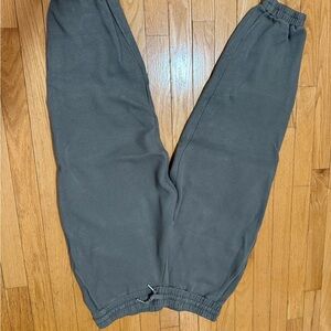 Dark Grey/Green Fleece Sweatpants